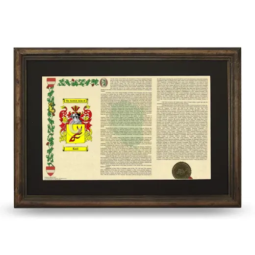 Kazi Deluxe Armorial Landscape Framed - Brown