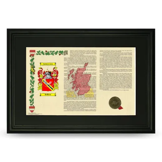 Kellicut Deluxe Armorial Landscape Framed- Black