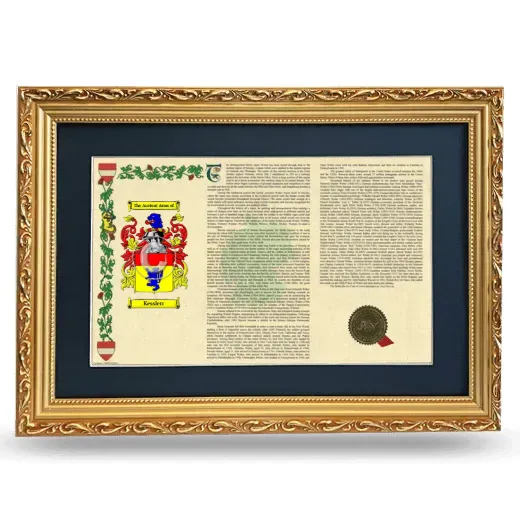 Kesslerr Deluxe Armorial Landscape Framed - Gold