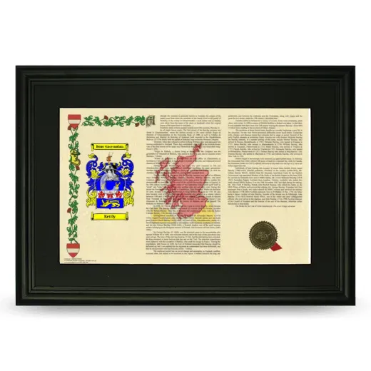Kettly Deluxe Armorial Landscape Framed- Black