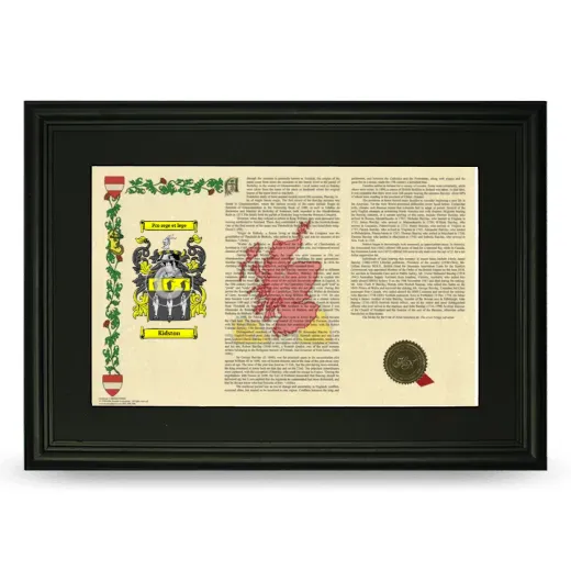 Kidston Deluxe Armorial Landscape Framed- Black