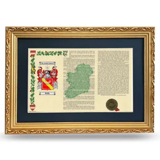 Kielly Deluxe Armorial Landscape Framed - Gold