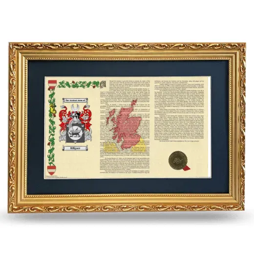 Killgore Deluxe Armorial Landscape Framed - Gold