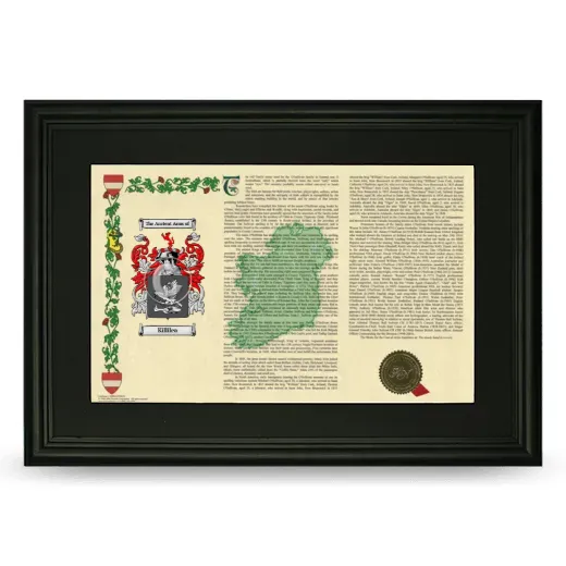 Killilea Deluxe Armorial Landscape Framed- Black