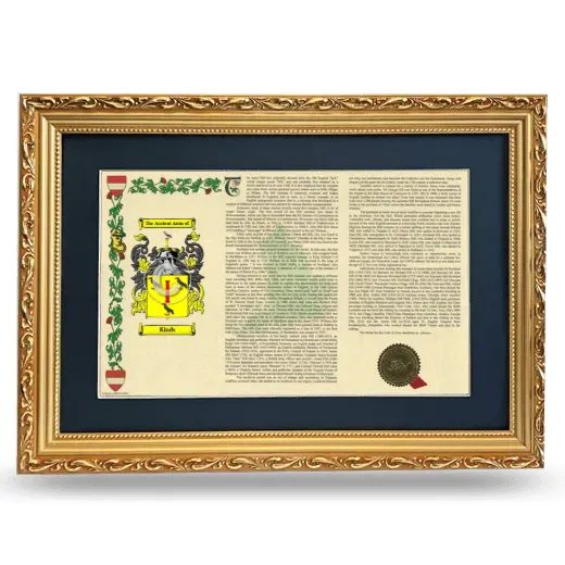 Kinds Deluxe Armorial Landscape Framed - Gold