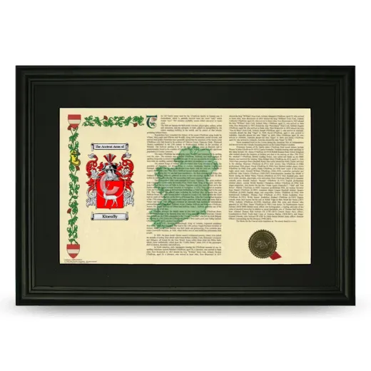 Kineally Deluxe Armorial Landscape Framed- Black