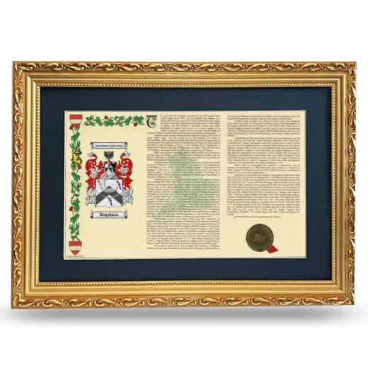 Kingdown Deluxe Armorial Landscape Framed - Gold