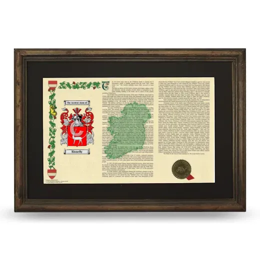 Kinnelly Deluxe Armorial Landscape Framed - Brown