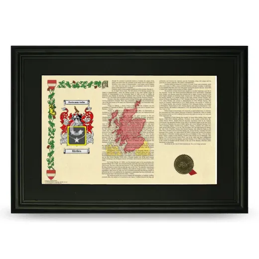 Kirtlen Deluxe Armorial Landscape Framed- Black