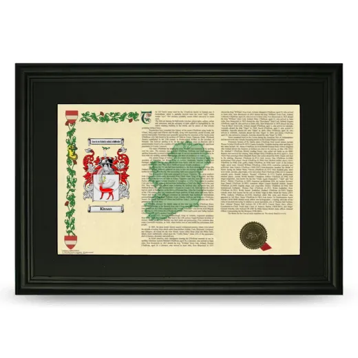Kissan Deluxe Armorial Landscape Framed- Black