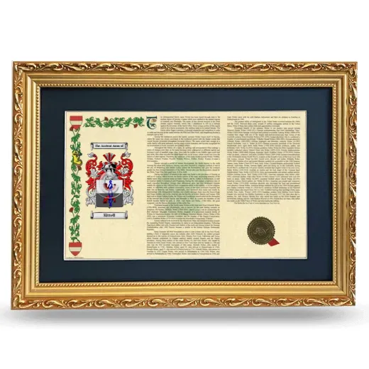 Kittell Deluxe Armorial Landscape Framed - Gold