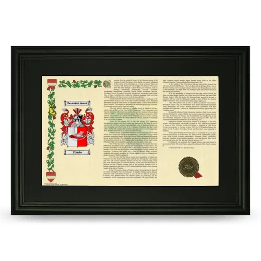 Klimko Deluxe Armorial Landscape Framed- Black