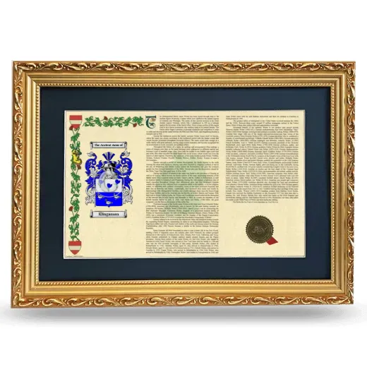 Klingaman Deluxe Armorial Landscape Framed - Gold
