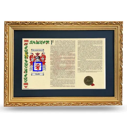 Knodle Deluxe Armorial Landscape Framed - Gold