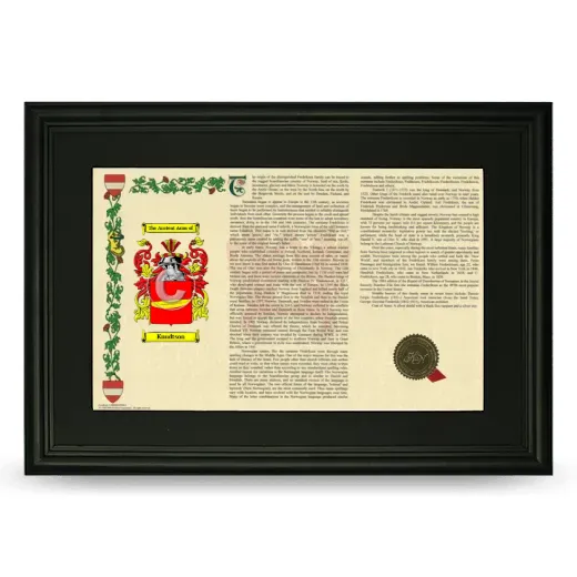 Knudtson Deluxe Armorial Landscape Framed- Black