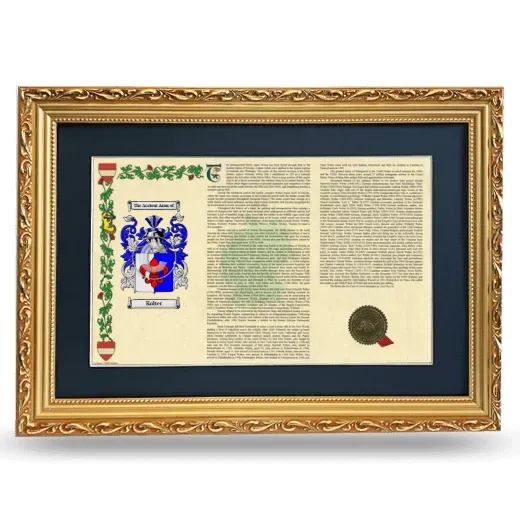 Kolter Deluxe Armorial Landscape Framed - Gold