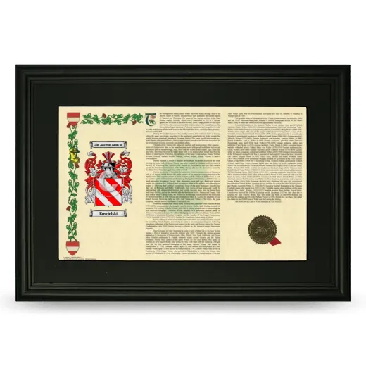 Koscielski Deluxe Armorial Landscape Framed- Black