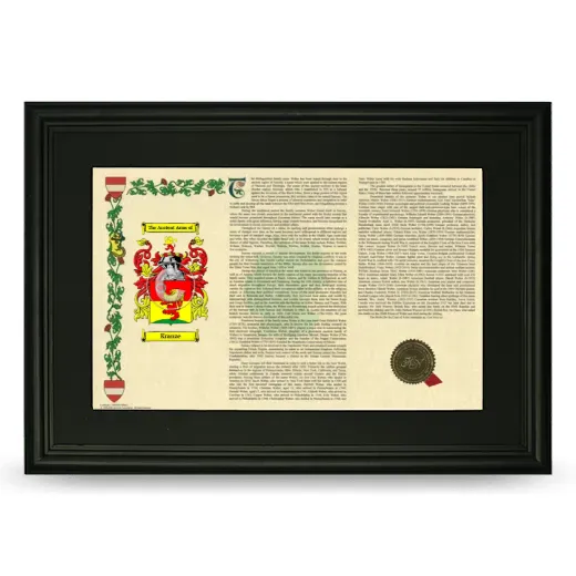 Kranze Deluxe Armorial Landscape Framed- Black