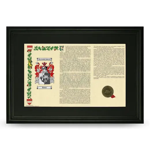 Krauz Deluxe Armorial Landscape Framed- Black