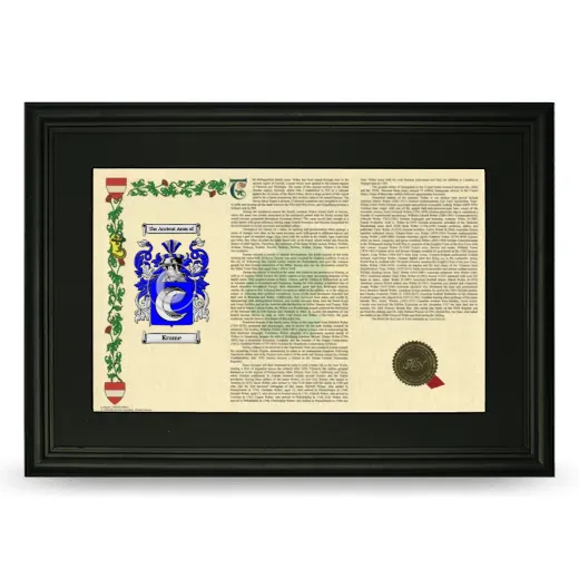 Krume Deluxe Armorial Landscape Framed- Black