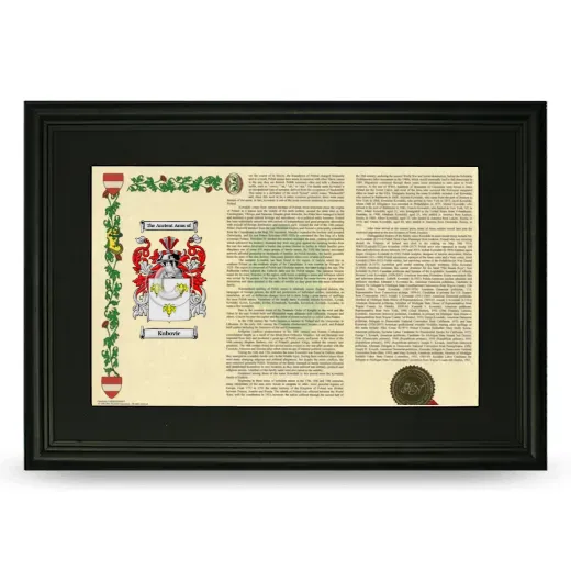 Kubovic Deluxe Armorial Landscape Framed- Black