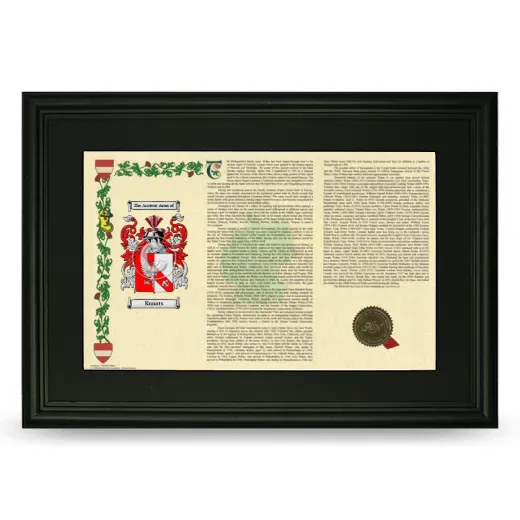 Kunats Deluxe Armorial Landscape Framed- Black