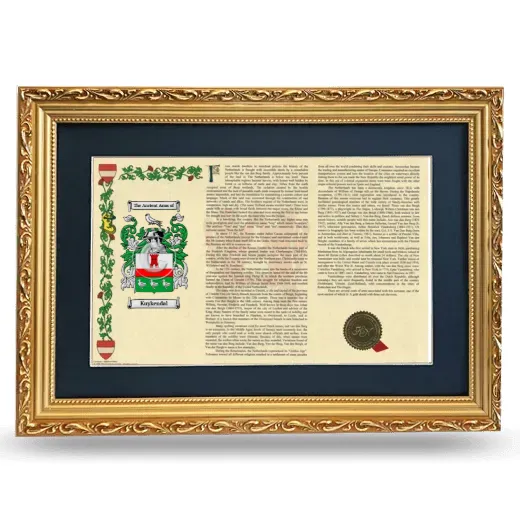 Kuykendal Deluxe Armorial Landscape Framed - Gold