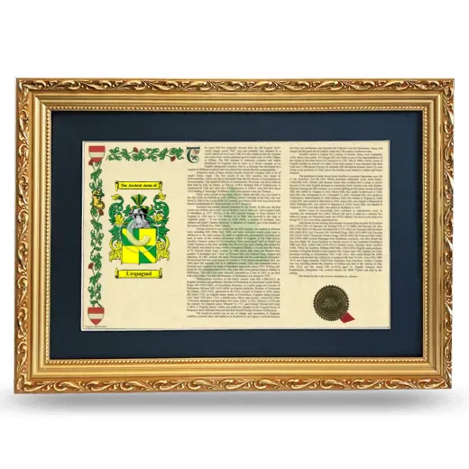 L'espagnol Deluxe Armorial Landscape Framed - Gold