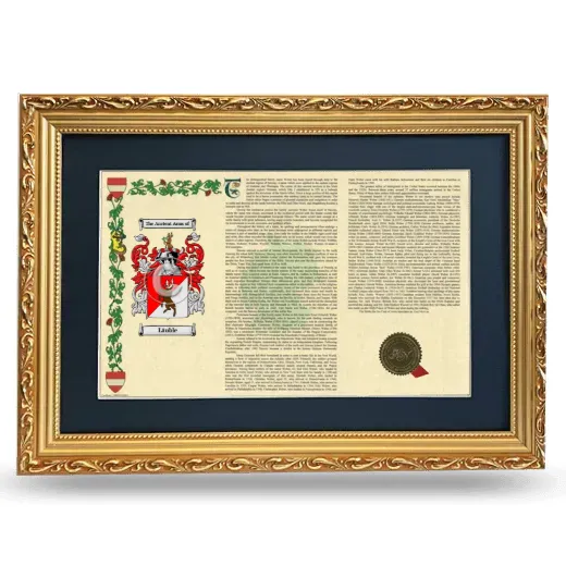 Läuble Deluxe Armorial Landscape Framed - Gold