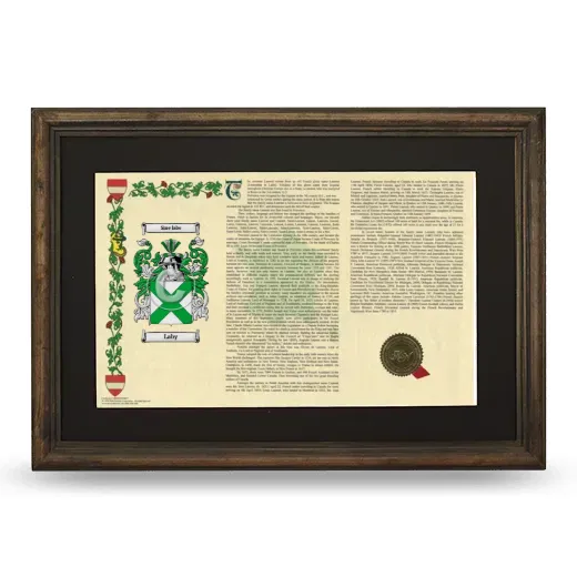 Laby Deluxe Armorial Landscape Framed - Brown