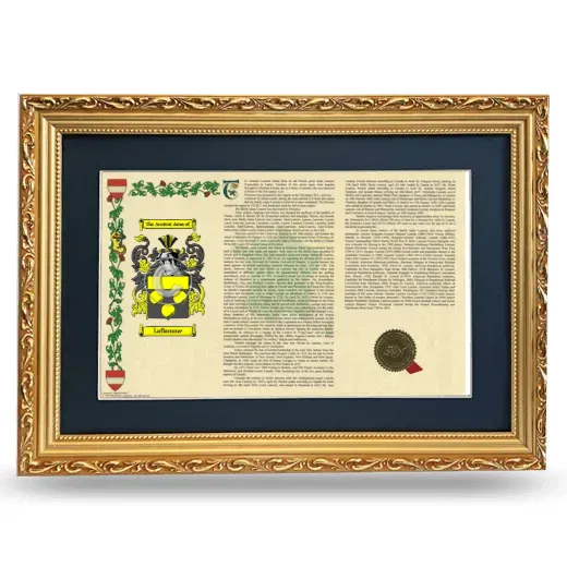 Laflamme Deluxe Armorial Landscape Framed - Gold