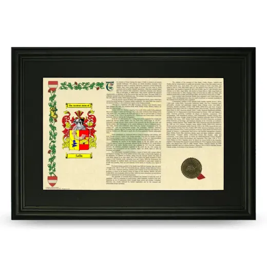 Lalla Deluxe Armorial Landscape Framed- Black