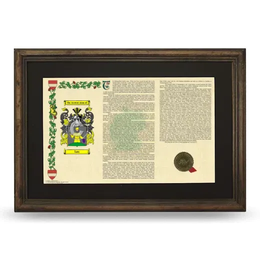 Lau Deluxe Armorial Landscape Framed - Brown