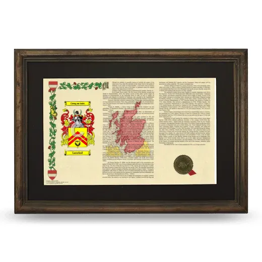 Laurind Deluxe Armorial Landscape Framed - Brown