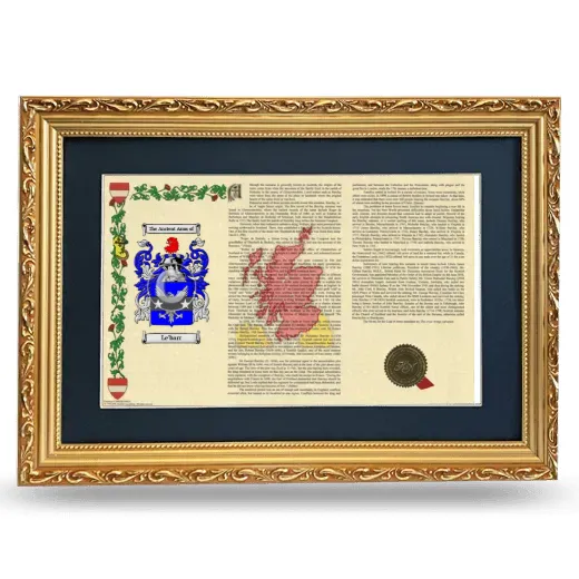 Le'barr Deluxe Armorial Landscape Framed - Gold