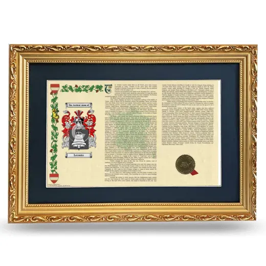 Lecosta Deluxe Armorial Landscape Framed - Gold
