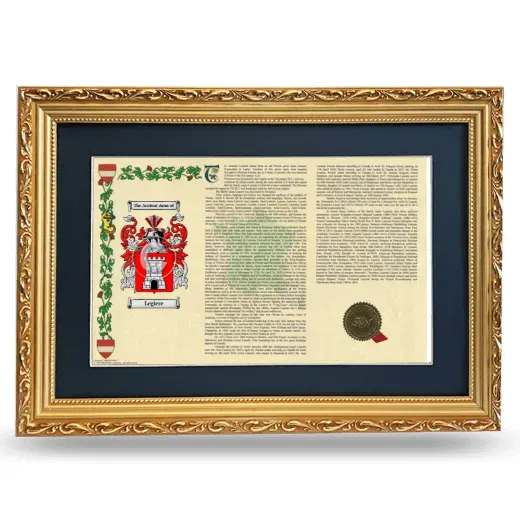 Legiere Deluxe Armorial Landscape Framed - Gold