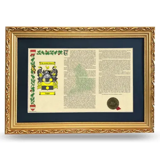 Lepps Deluxe Armorial Landscape Framed - Gold