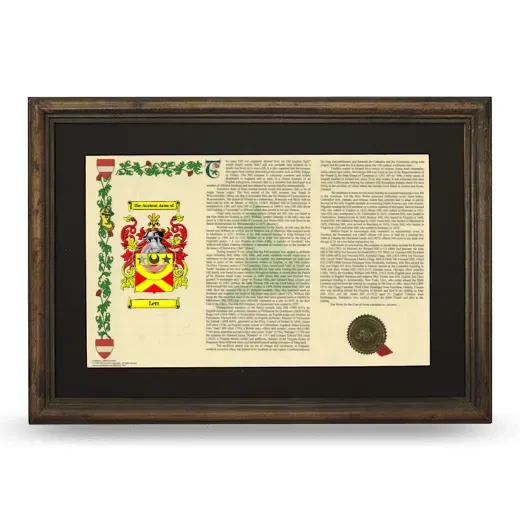 Lett Deluxe Armorial Landscape Framed - Brown