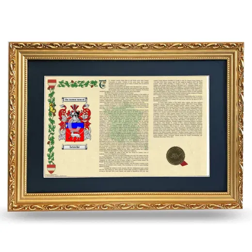 Levecke Deluxe Armorial Landscape Framed - Gold