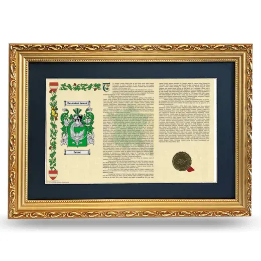 Levot Deluxe Armorial Landscape Framed - Gold