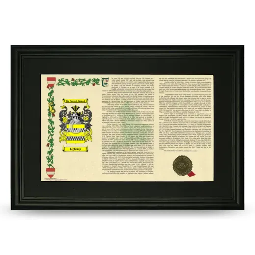 Lightkep Deluxe Armorial Landscape Framed- Black