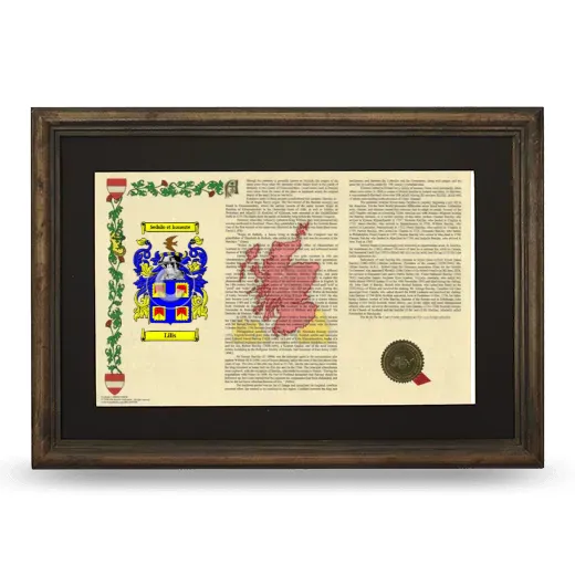 Lilis Deluxe Armorial Landscape Framed - Brown