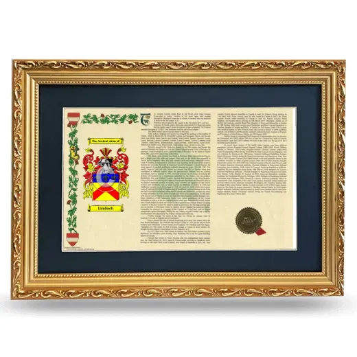 Limbach Deluxe Armorial Landscape Framed - Gold