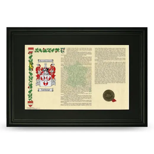Lonchampt Deluxe Armorial Landscape Framed- Black