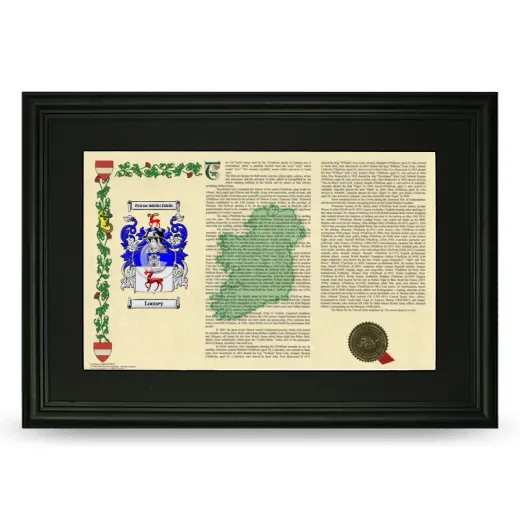 Looney Deluxe Armorial Landscape Framed- Black