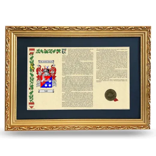 Lott Deluxe Armorial Landscape Framed - Gold