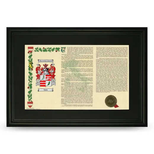 Luco Deluxe Armorial Landscape Framed- Black