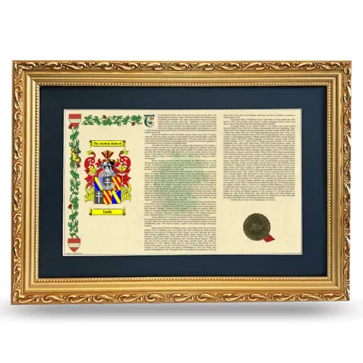 Ludz Deluxe Armorial Landscape Framed - Gold
