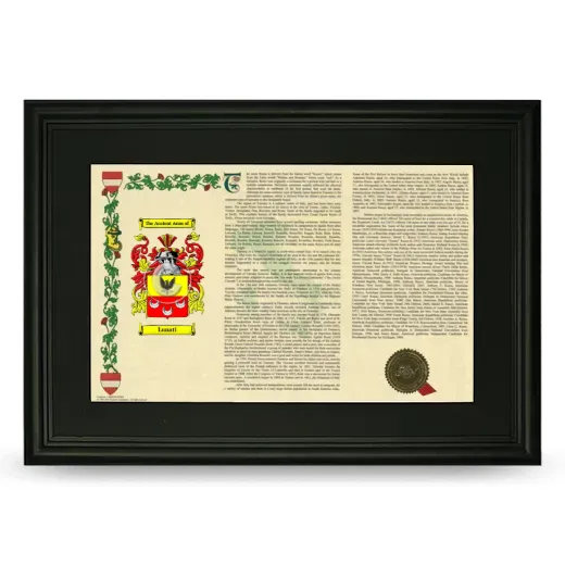 Lunati Deluxe Armorial Landscape Framed- Black